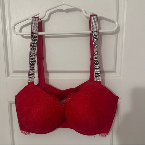 Red Embellished bra - Picture 1 of 9